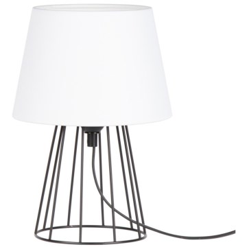 Spot-Light - Επιτραπέζιο φωτιστικό MANGOO 1xE27/40W/230V λευκό/μαύρο