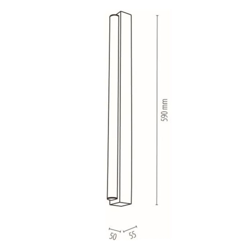 LED φωτιστικό καθρέφτη μπάνιου AQUAVIVA LED/9W/230V 59 cm IP44 δρυς