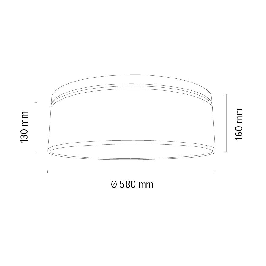Φωτιστικό οροφής BENITA 4xE27/25W/230V διάμετρος 58 cm καφέ/δρυς – FSC πιστοποιημένο