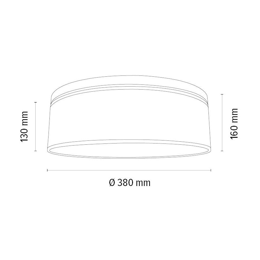 Φωτιστικό οροφής BOHO 2xE27/25W/230V διάμετρος 38 cm δρυς – FSC πιστοποιημένο