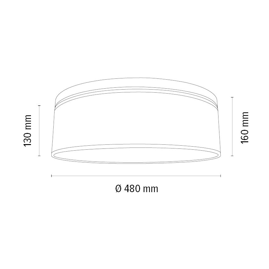 Φωτιστικό οροφής BOHO 3xE27/25W/230V διάμετρος 48 cm δρυς – FSC πιστοποιημένο