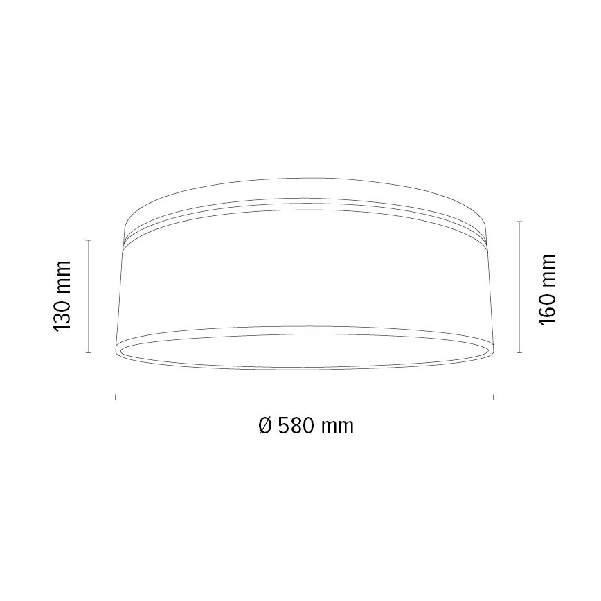Φωτιστικό οροφής BOHO 3xE27/25W/230V διάμετρος 58 cm δρυς – FSC πιστοποιημένο