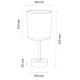Eπιτραπέζια λάμπα BENITA 1xE27/60W/230V 30 cm καφέ/δρυς – FSC πιστοποιημένο