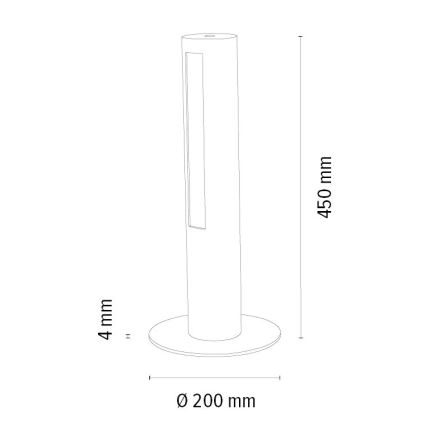 Επιτραπέζια λάμπα dimming LED CONOR LED/9W/230V δρυς – FSC πιστοποιημένο