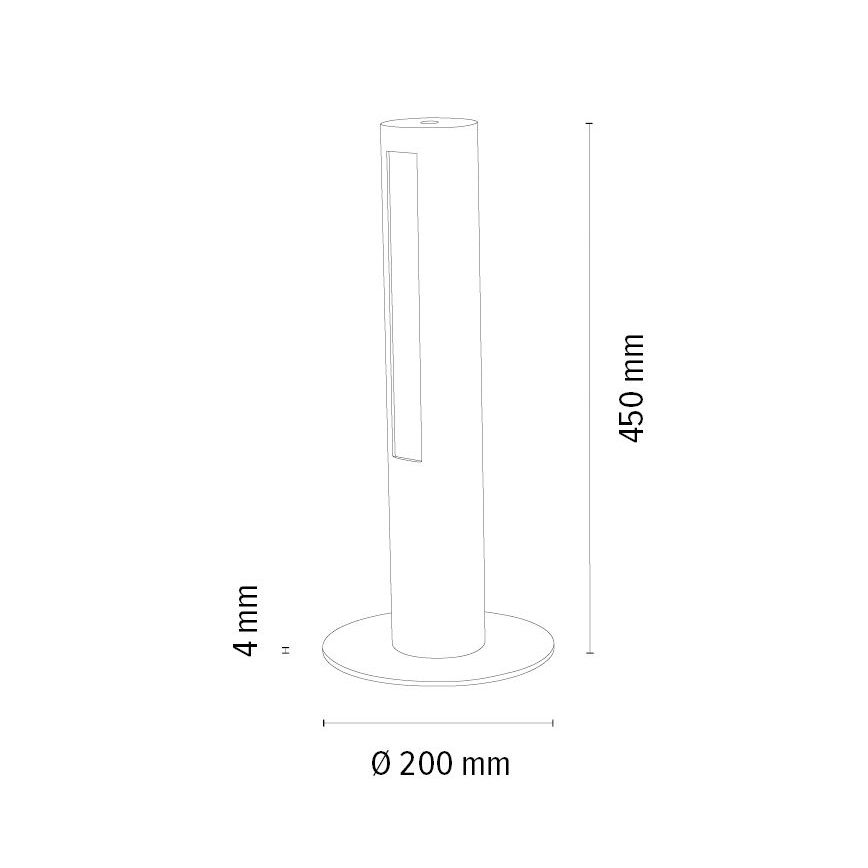 Επιτραπέζια λάμπα dimming LED CONOR LED/9W/230V δρυς – FSC πιστοποιημένο