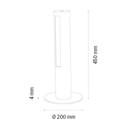 Επιτραπέζια λάμπα dimming LED CONOR LED/9W/230V δρυς – FSC πιστοποιημένο