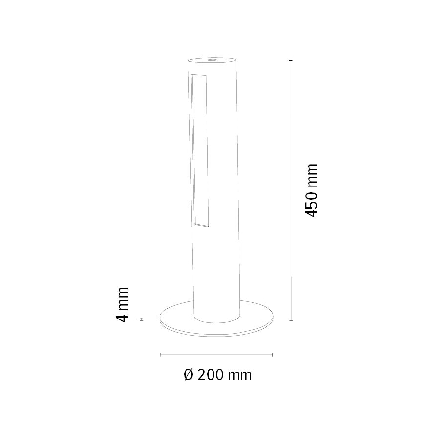 Επιτραπέζια λάμπα dimming LED CONOR LED/9W/230V δρυς – FSC πιστοποιημένο