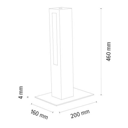 Επιτραπέζια λάμπα dimming LED LEON LED/9W/230V δρυς – FSC πιστοποιημένο