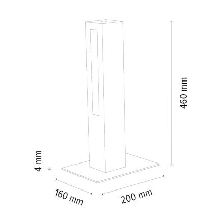 Επιτραπέζια λάμπα dimming LED LEON LED/9W/230V δρυς – FSC πιστοποιημένο