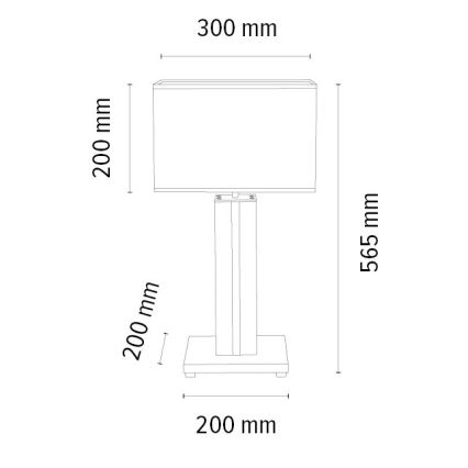 Επιτραπέζια λάμπα dimming LED FLAME 1xE27/40W+ LED/4,6W/230V 56,5 cm δρυς – FSC πιστοποιημένο