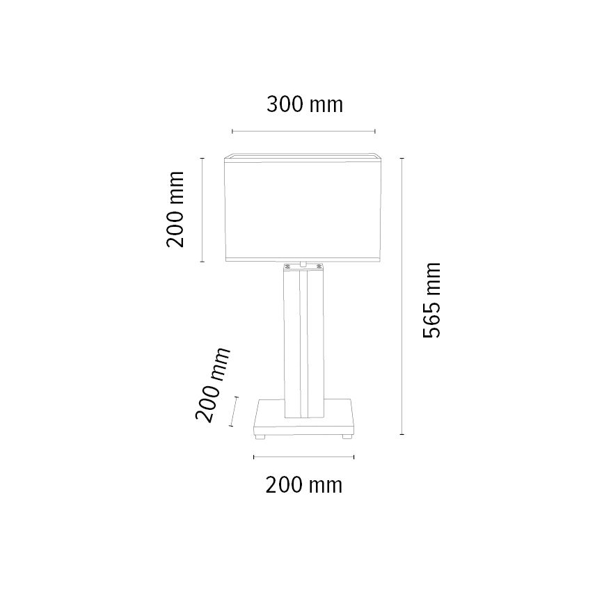 Επιτραπέζια λάμπα dimming LED FLAME 1xE27/40W+ LED/4,6W/230V 56,5 cm δρυς – FSC πιστοποιημένο
