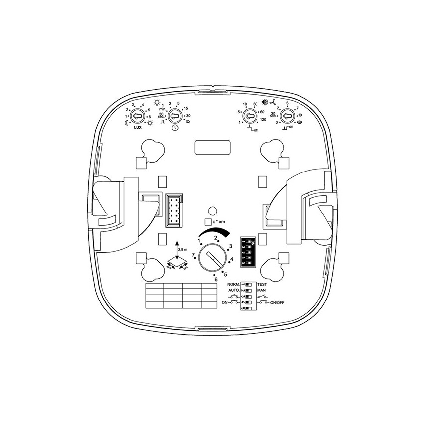 Steinel 000356 - Ανιχνευτής παρουσίας IR Quattro 8m COM2 λευκό