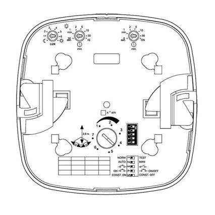 Steinel 003005 - Ανιχνευτής παρουσίας Dual HF DALI-2 APC λευκό