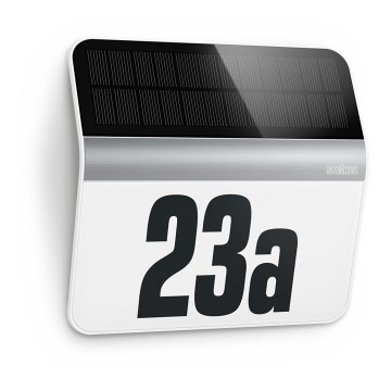 STEINEL 007140 - LED Ηλιακό αριθμητικό πινακίδα XSolar LH-N LED/0,03W ανοξείδωτο IP44 2500 mAh
