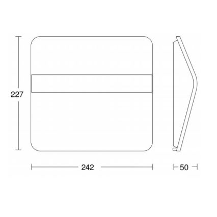 STEINEL 007140 - Ηλιακό φωτιστικό αριθμού οικίας LED XSolar LH-N LED/0,03W ανοξείδωτο ατσάλι IP44 2500 mAh
