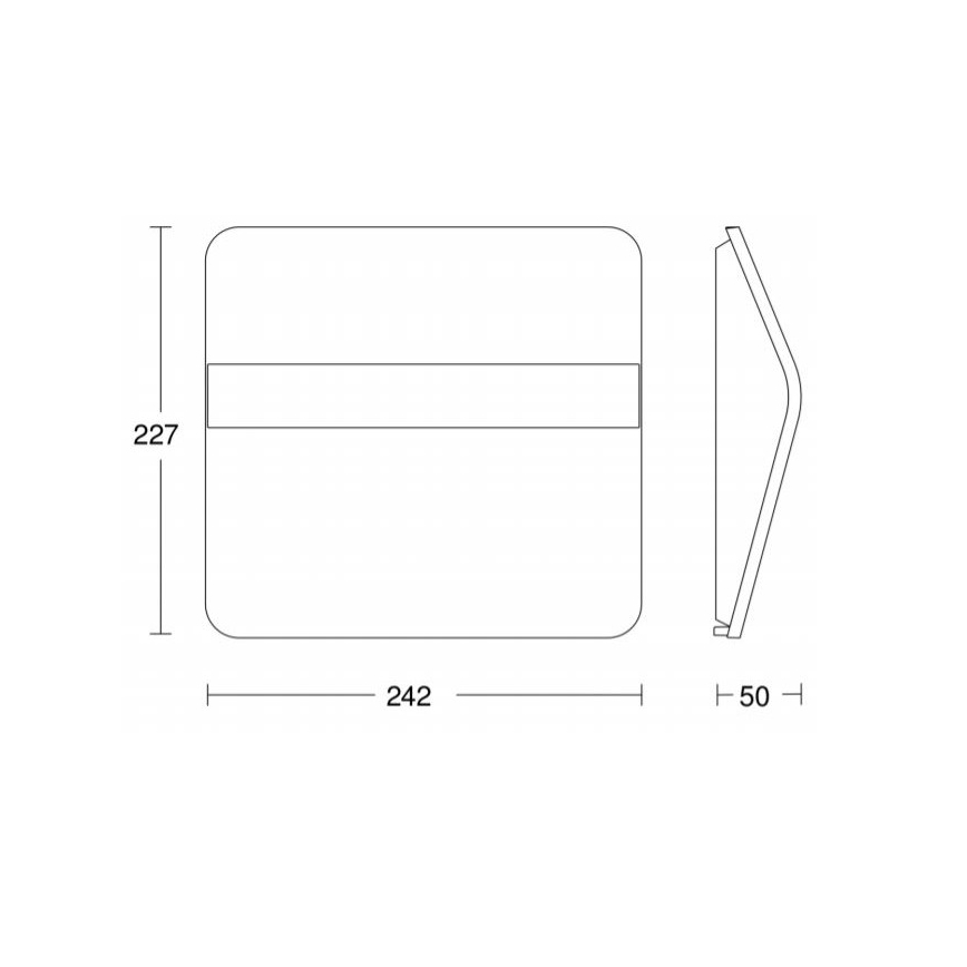 STEINEL 007140 - Ηλιακό φωτιστικό αριθμού οικίας LED XSolar LH-N LED/0,03W ανοξείδωτο ατσάλι IP44 2500 mAh