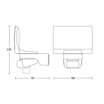 STEINEL 033088 - Προβολέας LED με αισθητήρα XLED home 2 LED/14,8W/230V IP44