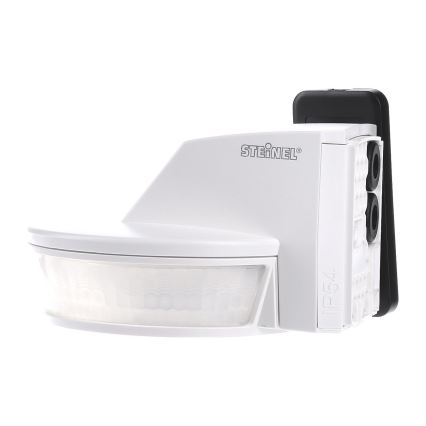 STEINEL 034955 - Αισθητήρας κίνησης εξωτερικού χώρου SenslQ S λευκό IP54 + τηλεχειριστήριο