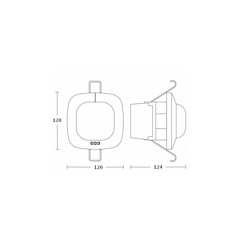 Steinel 035204 - Αισθητήρας κίνησης με ανιχνευτή παρουσίας IR QUATTRO HD DALI PLUS