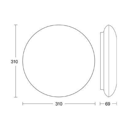 Steinel 035440 - Φως εξωτερικού χώρου LED με αισθητήρα QUATTRO LED/10W/230V IP54