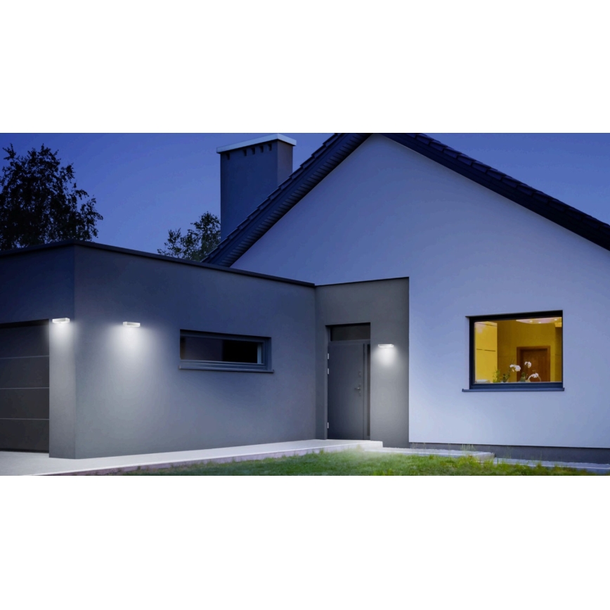 Steinel 052652 - LED Ηλιακό φωτιστικό με αισθητήρα XSolar SOL-O LED/1,5W 2x2000mAh IP44 ασημί