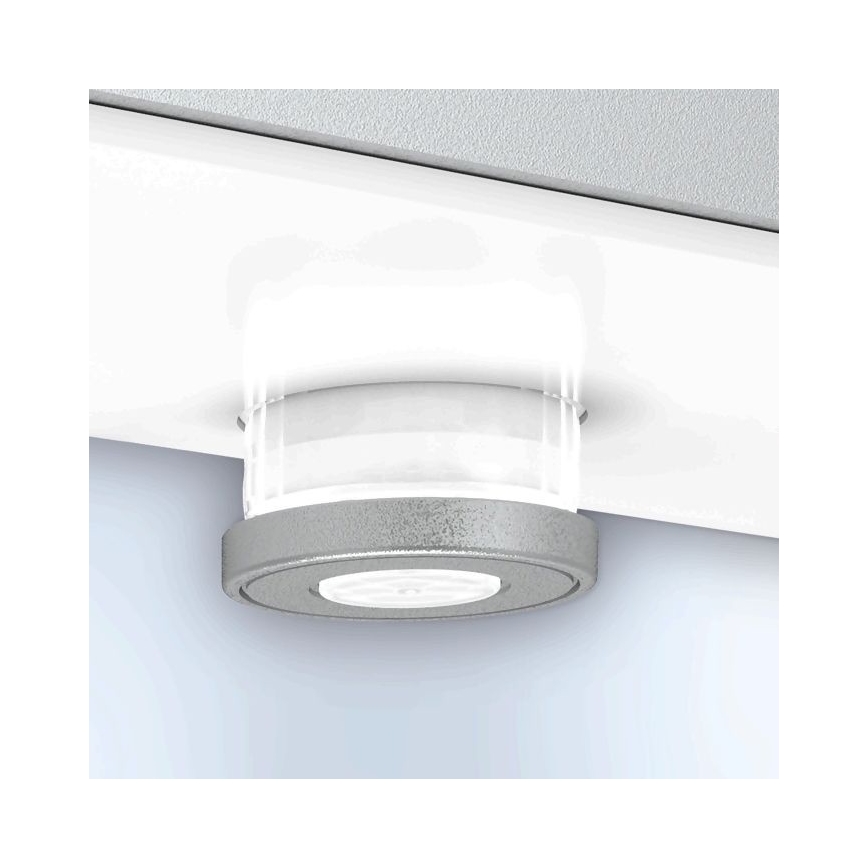 Steinel 052652 - LED Ηλιακό φωτιστικό με αισθητήρα XSolar SOL-O LED/1,5W 2x2000mAh IP44 ασημί