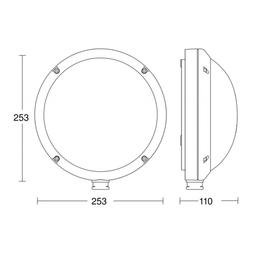 STEINEL 053079 - LED Φωτιστικό τοίχου εξωτερικού χώρου με αισθητήρα L330 LED/9W/230V 3000K IP44