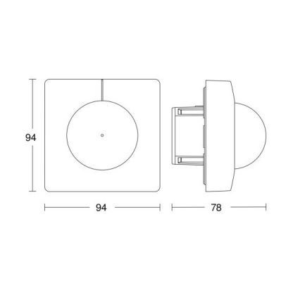 Steinel 055721 - Αισθητήρας κίνησης IS 3180 COM1 230V λευκό