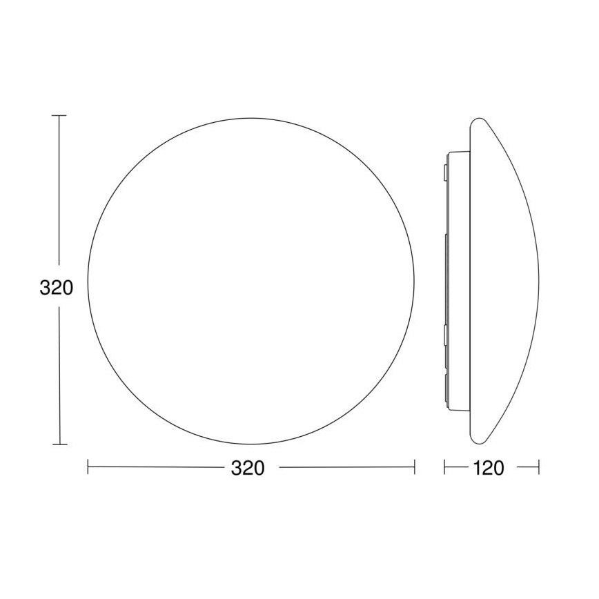 Steinel 056087 - LED Φωτιστικό οροφής μπάνιου RSPROP2 LED/15,5W/230V 4000K IP54