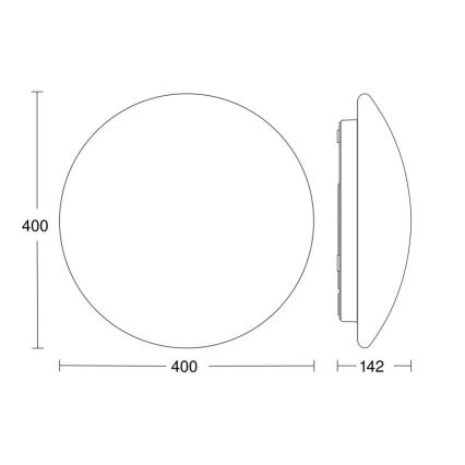 Steinel 056131 - Φωτιστικό οροφής μπάνιου LED RS PRO LED P3 LED/19,5W/230V IP54 3000K