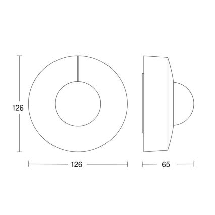Steinel 057251 - Αισθητήρας κίνησης IS 3360 DALI-2 IP54 στρογγυλός λευκό