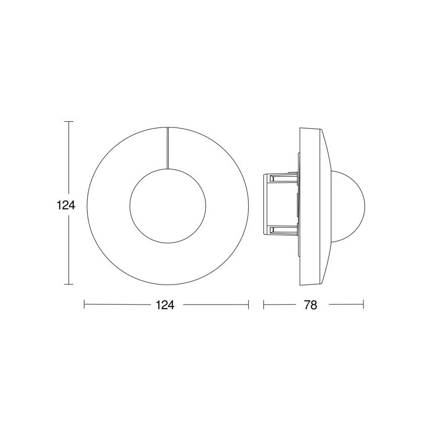 Steinel 057268 - Αισθητήρας κίνησης IS 3360 DALI-2 IP20 στρογγυλός λευκό