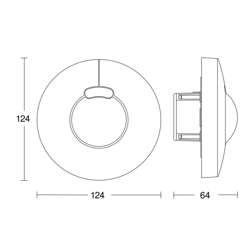 Steinel 057343 - Αισθητήρας κίνησης HF 3360 DALI-2 IP20 στρογγυλός λευκό