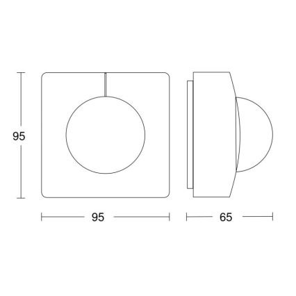 Steinel 057374 - Αισθητήρας κίνησης IS 3360 MX Highbay DALI-2 IP54 λευκό