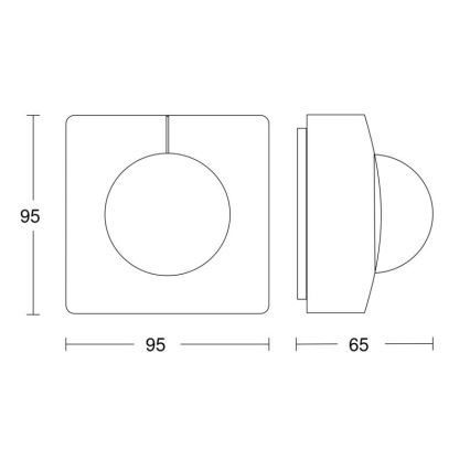 Steinel 057374 - Αισθητήρας κίνησης IS 3360 MX Highbay DALI-2 IP54 λευκό