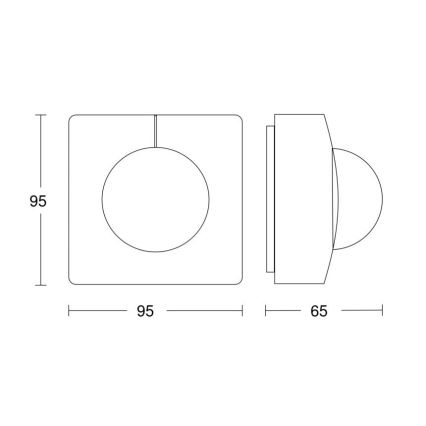 Steinel 057398 - Αισθητήρας κίνησης IS 345 MX Highbay DALI-2 IP54 λευκό