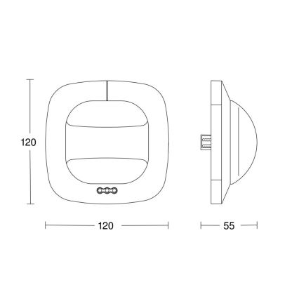 Steinel 057459 - Ανιχνευτής παρουσίας Dual HF DALI-2 λευκό