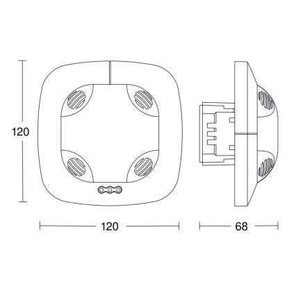 Steinel 057473 - Ανιχνευτής παρουσίας DualTech DALI-2 λευκό