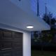 STEINEL 057596-  Φωτιστικό οροφής LED εξωτερικού χώρου με αισθητήρα QUATTRO LED/14W/230V  IP54 3000K