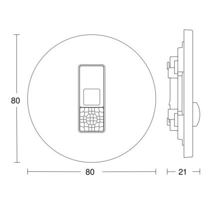 Steinel 057732 - Ανιχνευτής παρουσίας IR Micro DALI-2 λευκό