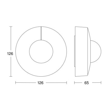 Steinel 058180 - Αισθητήρας κίνησης IS 3360 V3 KNX IP54 στρογγυλός λευκός