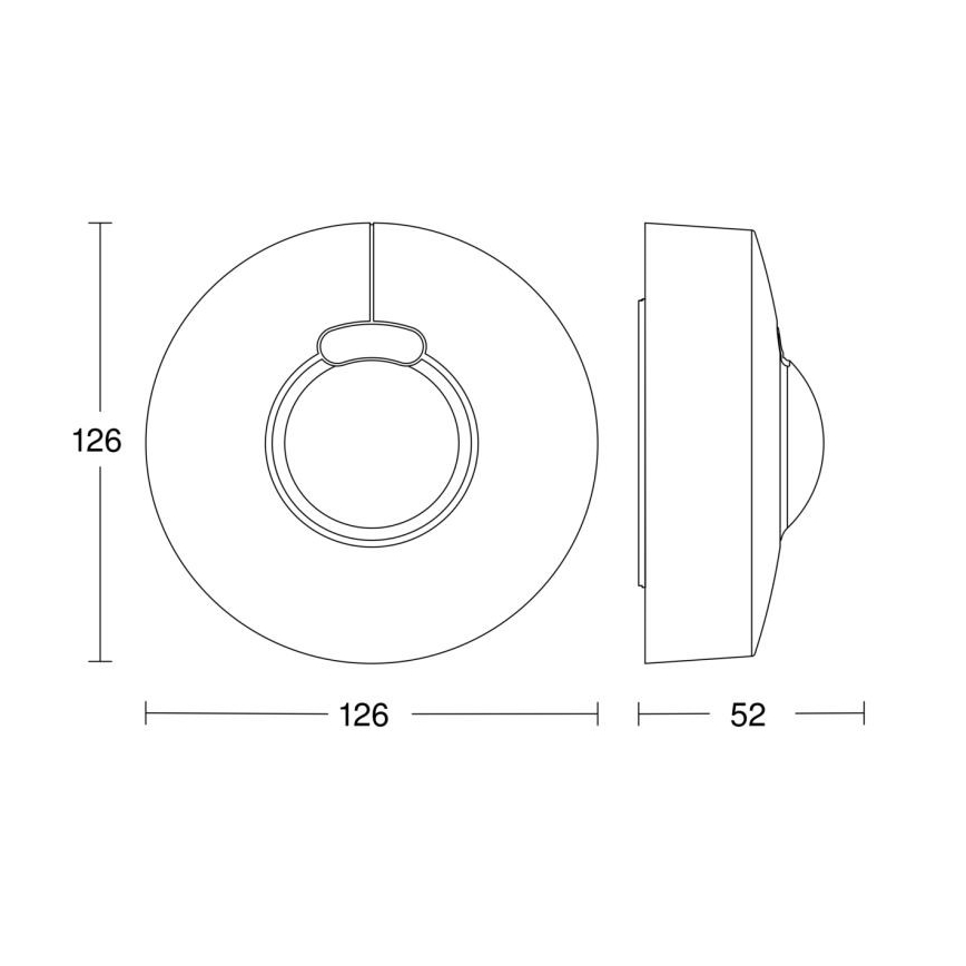 Steinel 058234 - Αισθητήρας κίνησης HF 3360 V3 KNX IP54 στρογγυλό λευκό