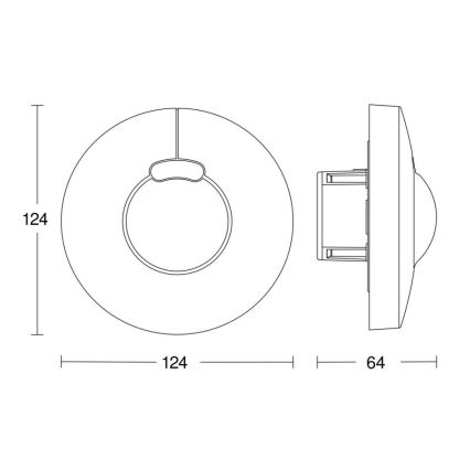 Steinel 058241 - Αισθητήρας κίνησης HF 3360 V3 KNX στρογγυλό λευκό