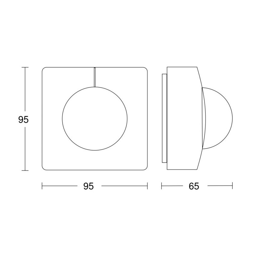Steinel 058258 - Αισθητήρας κίνησης IS 345 V3 KNX IP54 τετράγωνο λευκό