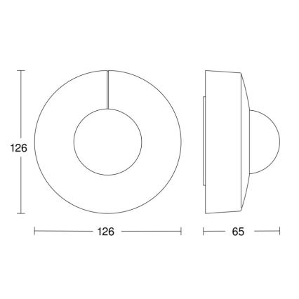 Steinel 058272 - Αισθητήρας κίνησης IS 345 V3 KNX IP54 στρογγυλός λευκό