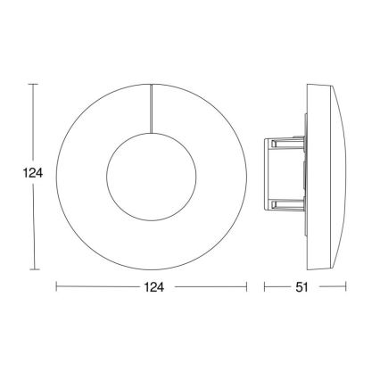 Steinel 058340 - Ανιχνευτής φωτός Dual V3 KNX στρογγυλός λευκό