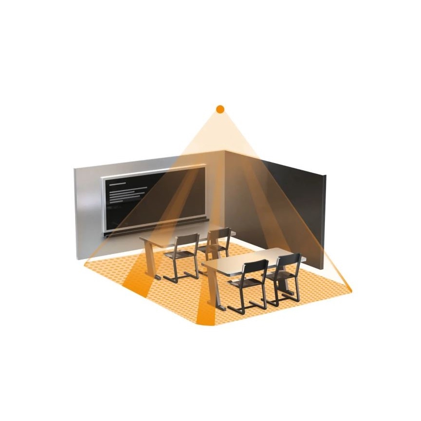 Steinel 058487 - Ανιχνευτής παρουσίας IR Quattro 8m V3 KNX λευκό