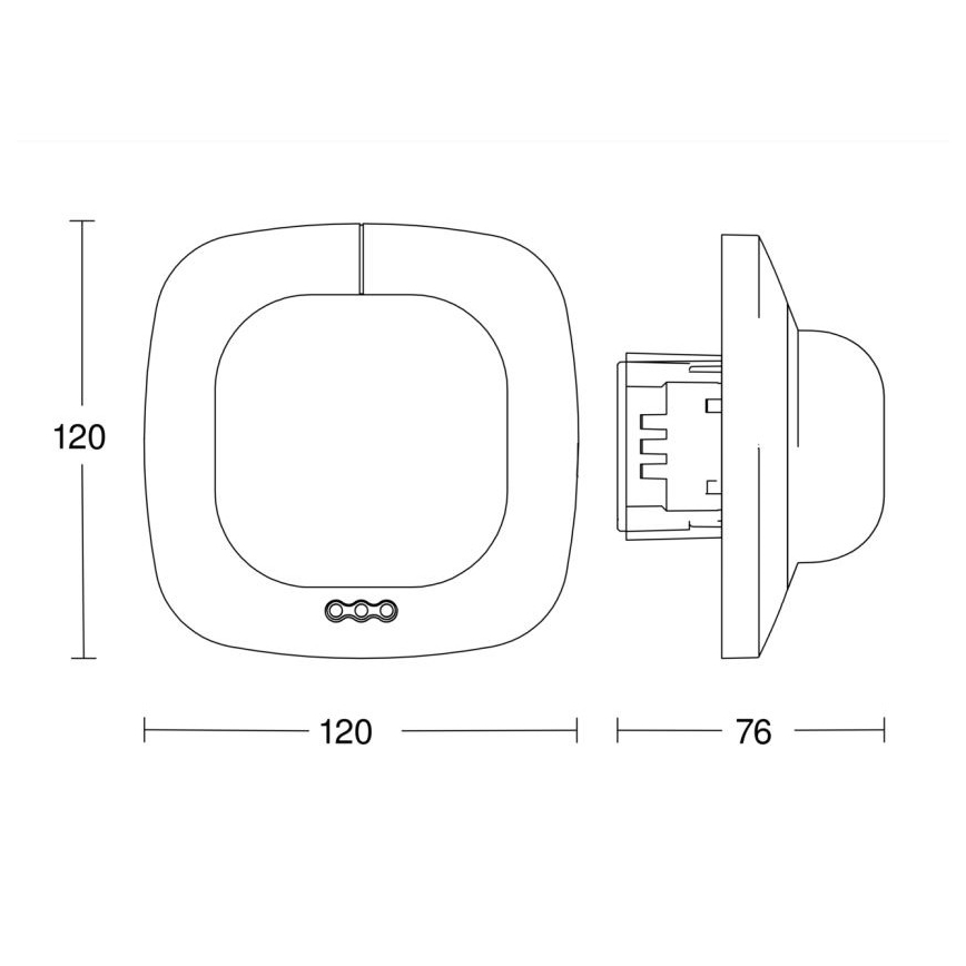 Steinel 058487 - Ανιχνευτής παρουσίας IR Quattro 8m V3 KNX λευκό