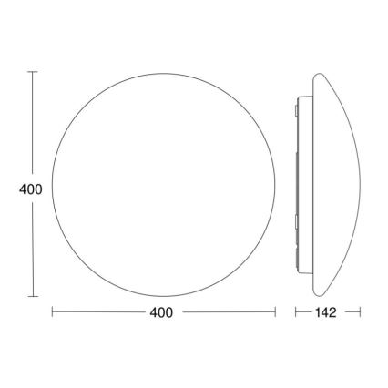 STEINEL 058609 - Φωτιστικό οροφής μπάνιου LED με αισθητήρα RS PRO LED/19,5W/230V 3000K IP54