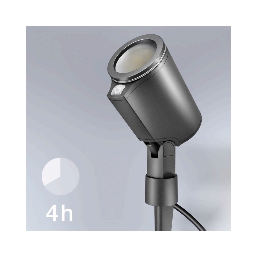 STEINEL 058685 - Λάμπα εξωτερικού χώρου LED με αισθητήρα SPOT GARDEN 1xGU10 / 7W / 230V IP44
